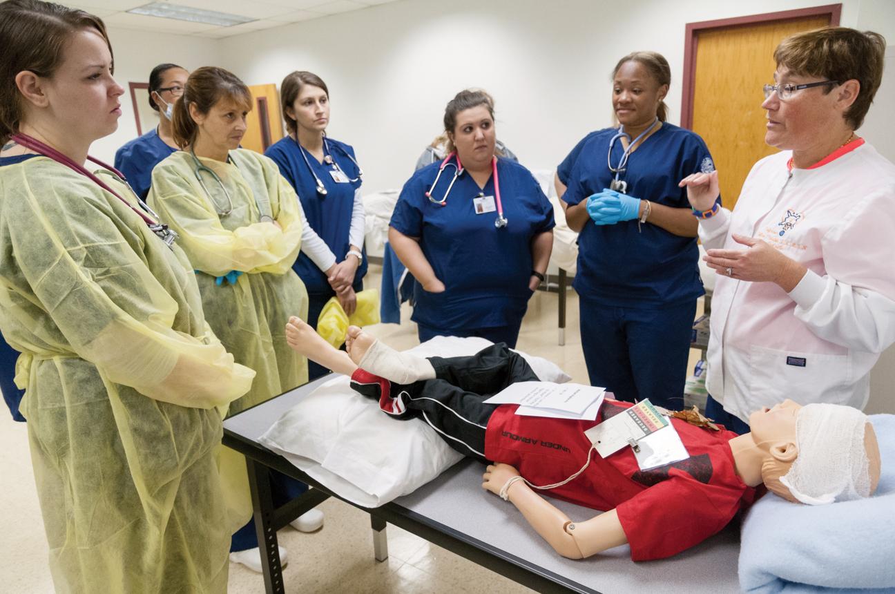 Nurse training session